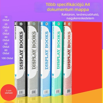 Weichuang AK sorozat A4-es információs füzet beépíthető zsebekkel, többszintű iratgyűjtő dokumentumok és diákok számára