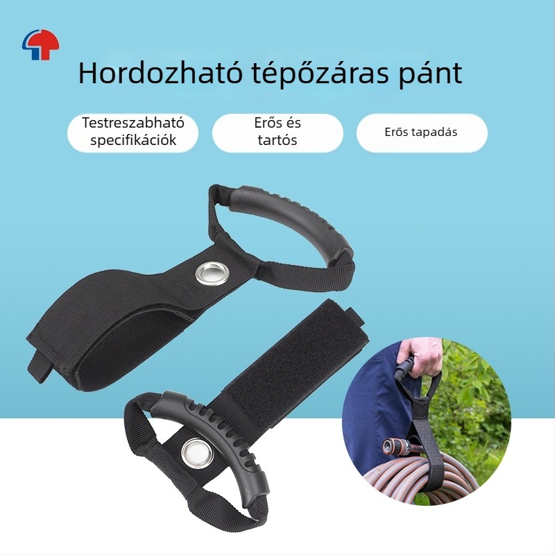 Masszív hordozható Velcro-szalag fogantyúval, vezetékek tárolására