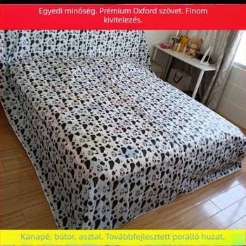 Ágy porvédő huzat teljes fedettséggel, porálló anyag