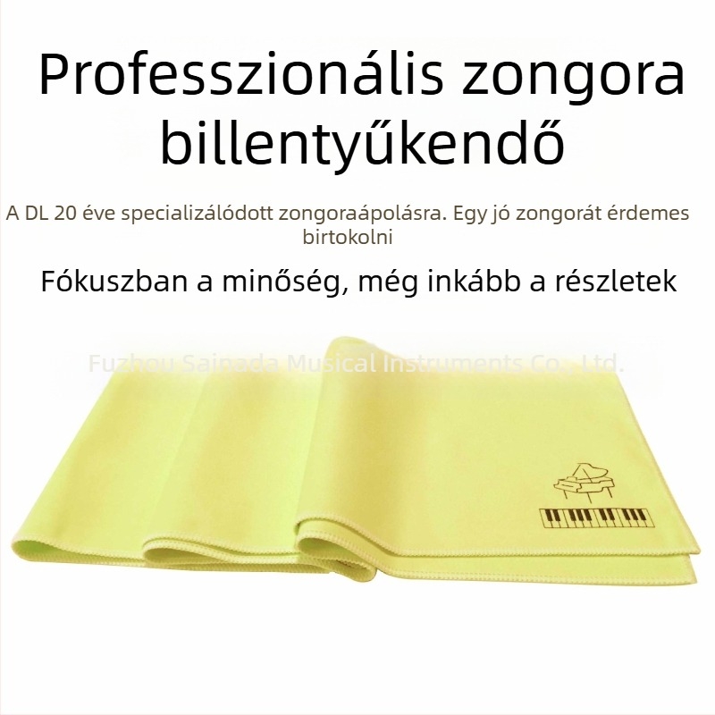 Kétoldalas velúr zongora billentyűzet porvédő szövet, védelem a por ellen, logó nyomtatási lehetőséggel