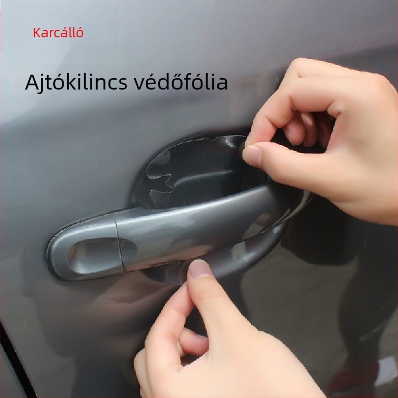 Autóajtó kilincs védőfólia, 4 darabos univerzális készlet