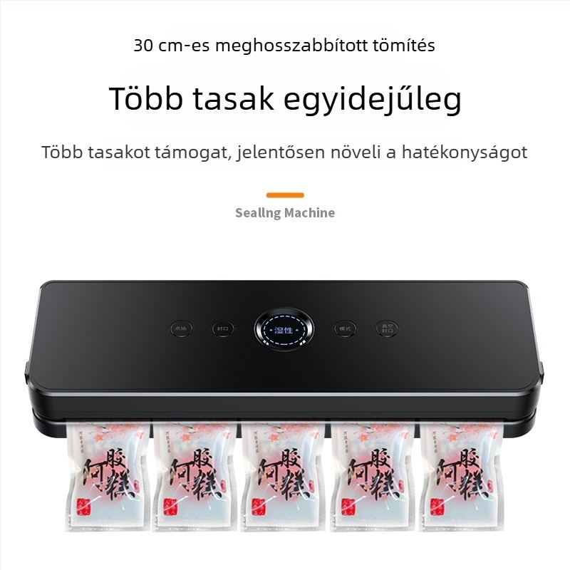 Automata otthoni vákuumzáró gép élelmiszerek csomagolásához, kompakt, vákuumzárás