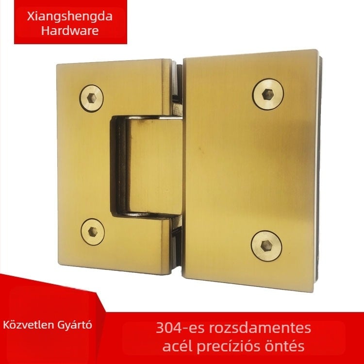 304 rozsdamentes acél zuhanyfal üvegcsuklója, precíziós öntés, 180°