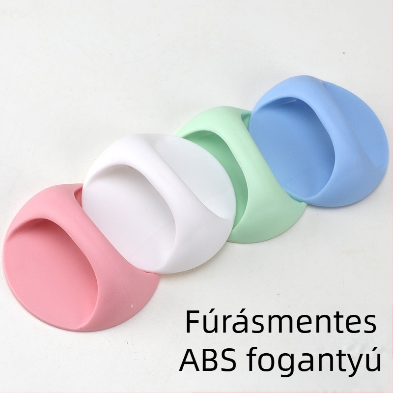 Fúrás nélküli ajtófogantyú ragasztós rögzítéssel; alkalmas szekrényekhez és üveg tolóajtókhoz