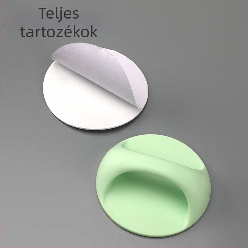 Fúrás nélküli ajtófogantyú ragasztós rögzítéssel; alkalmas szekrényekhez és üveg tolóajtókhoz