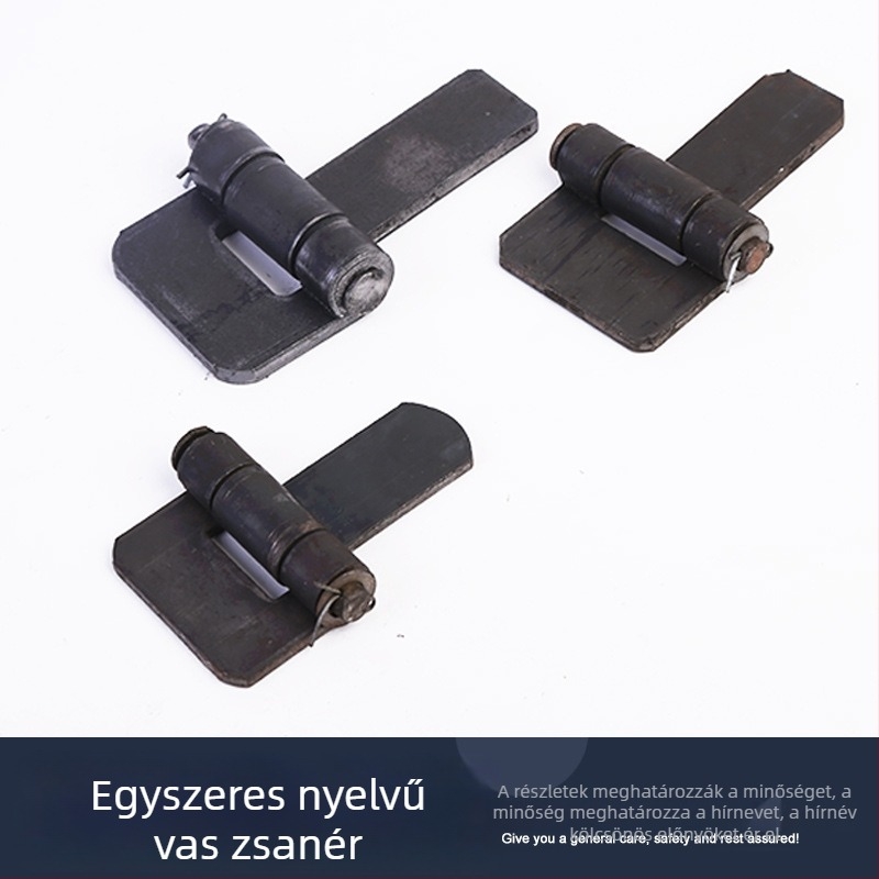 Vasból készült egylevelű zsanér ajtókhoz, hegesztett, több méretben, többfunkciós zsanér
