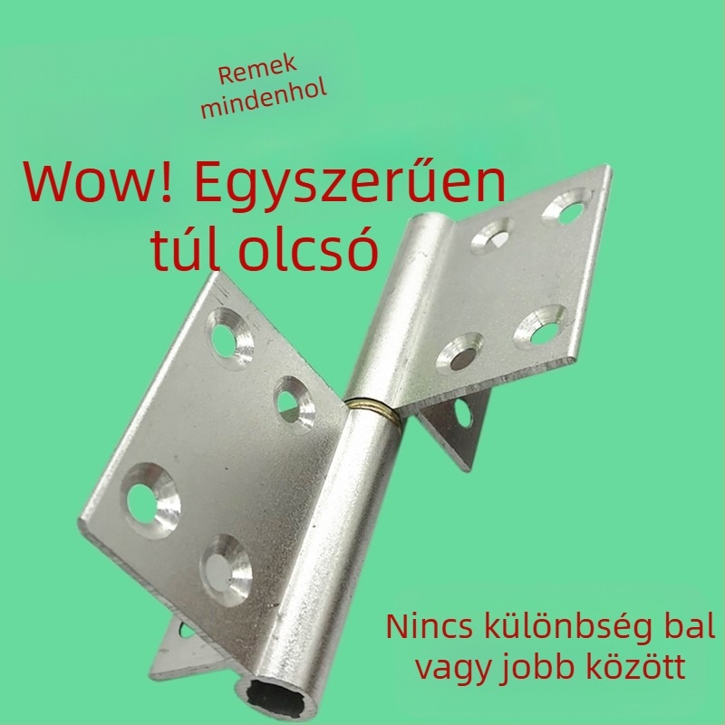 Régi stílusú ajtópánt alumíniumötvözetből, zászló alakú, levehető szárnyakkal, fürdőszoba, konyha és erkély számára