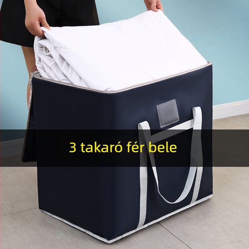 Sűrített Oxford szövet ruházati és paplan tároló tasak, nedvességálló, nagy kapacitású