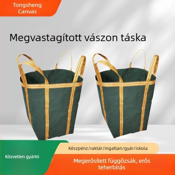 Vászon tonnás zsák, kopásálló, vastagított kivitel, építéshez, logisztikához és költöztetéshez