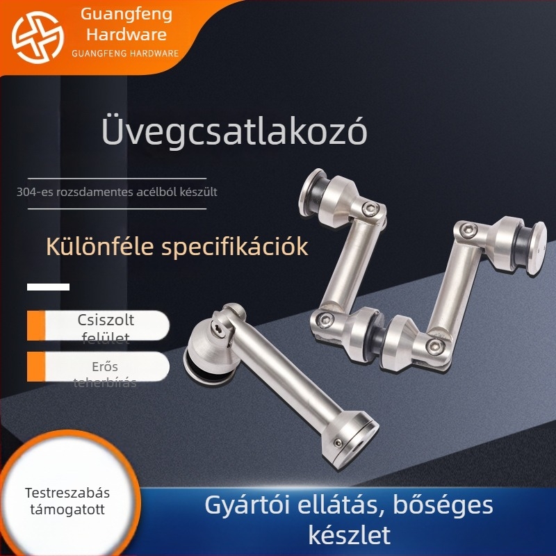 304 rozsdamentes acél üvegcsatlakozó bútorokhoz – testreszabható