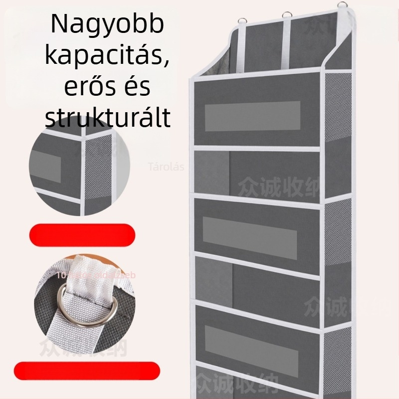 Nem szőtt textileből készült ajtóra akasztható rendező, falra szerelhető tároló táska otthoni használatra