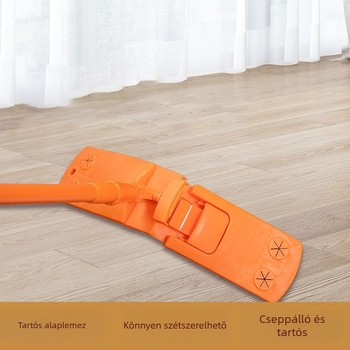 Lingyun teleszkópos vasrúddal, sokoldalú lapos felmosó textil borítással, levehető és mosható