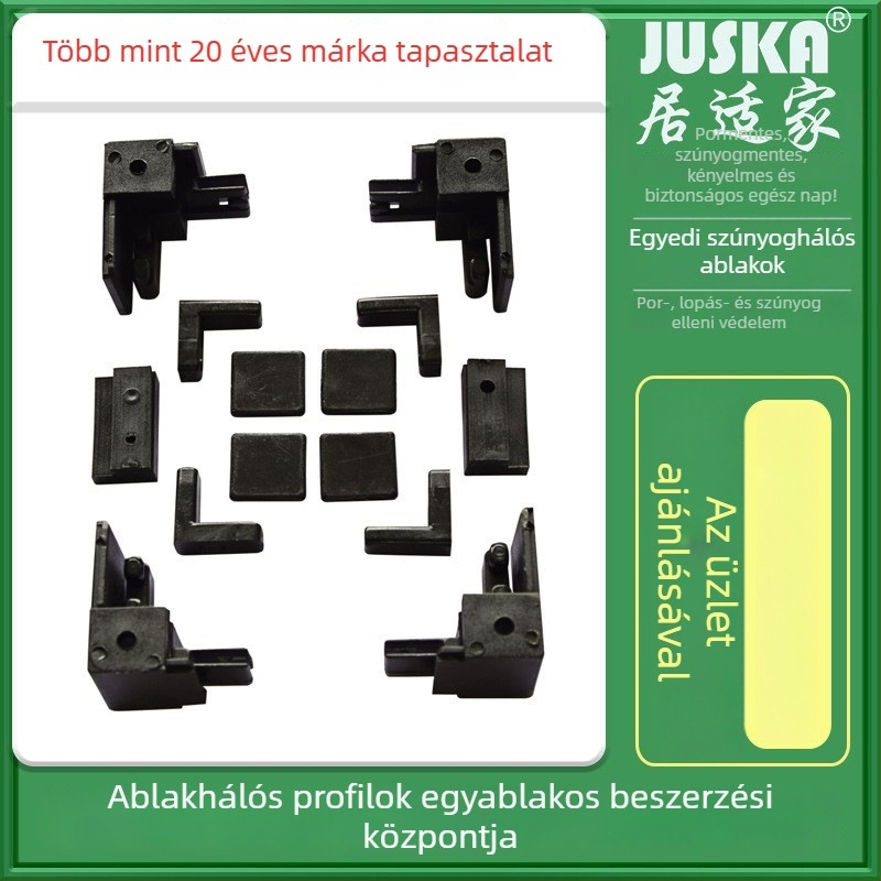 Belső rovarhálós ablakprofil alumínium ötvözetből teljes tartozékkészlettel