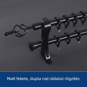 Nórdiai alumínium függönyrúd, megerősített, csendes működésű, római stílusú, testre szabható
