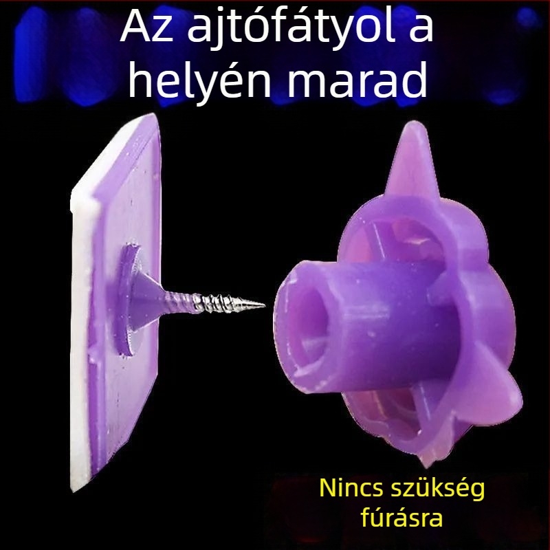 Szúnyoghálós ajtófüggöny ragasztó Velcro-zárakkal, fúrás nélküli rögzítés