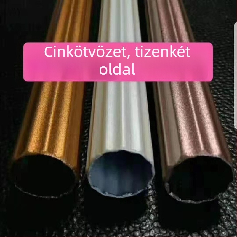 Vastított cinkötvözetű tizenkétoldalú római függönyrúd