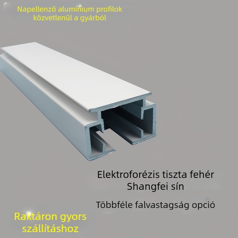Személyre szabható nyitó-záró függöny sín Somfy kiegészítőkkel, csendes alumíniumötvözet elektroforetikus bevonattal, motoros