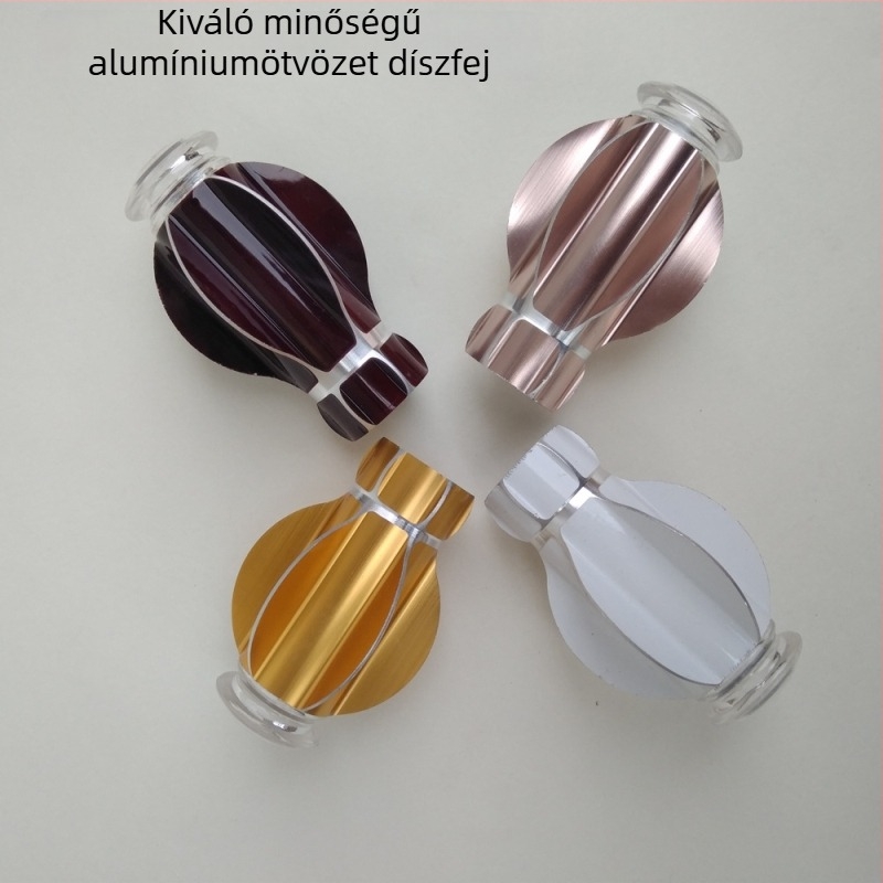 Hexagonális végsapka alumíniumötvözetű függönyrúdhöz