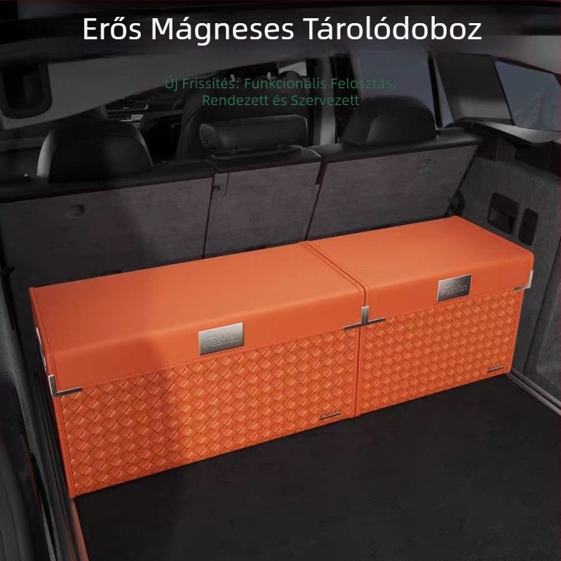 Összecsukható mágneses csomagtartó tároló doboz