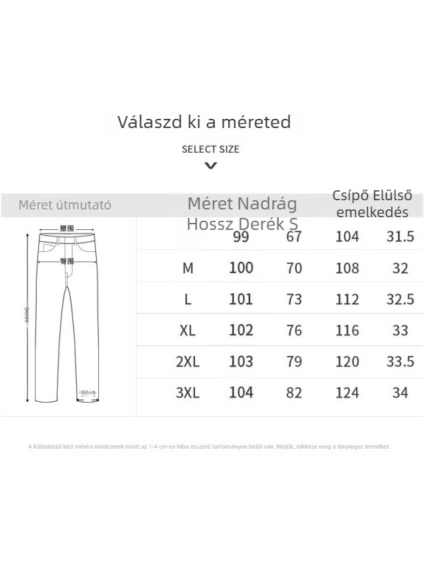 Férfi farmernadrág lazán illeszkedő, egyenes szabású, 2025-ös új modell nyárra, casual és munkaruházat