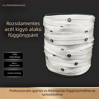 Elektromos kígyó alakú függönyfutósín-kiegészítők textile övvel, négyszögletes sínekhez, a függöny nyitásához és zárásához, 100 m tekercs