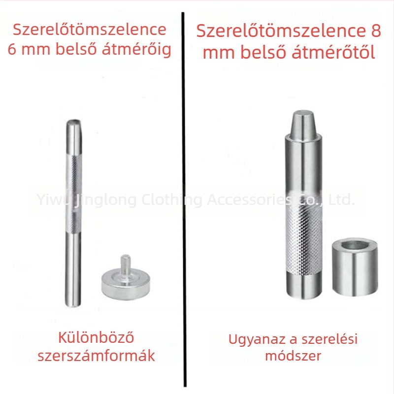 Kézi bőrszemlyukasztó – lyukasztó eszköz bőrökhöz és fém szemek DIY készlet