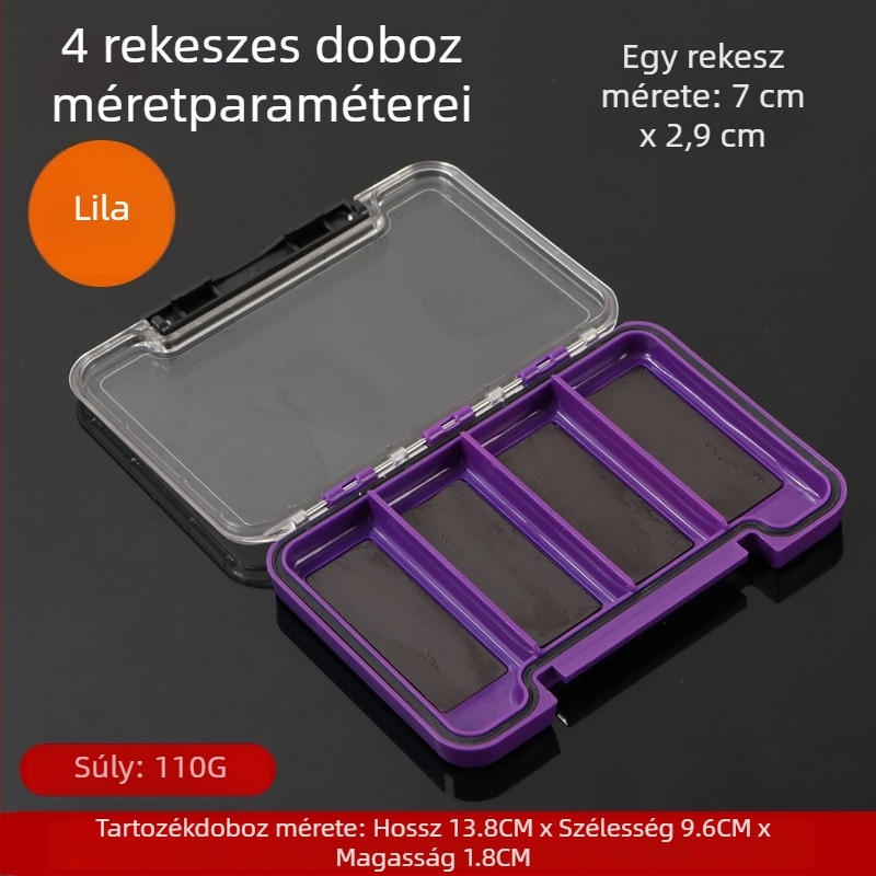 Kültéri horgász kellékek tároló doboza - vékony, vízálló, mikro-mágneses, többfunkciós szervező
