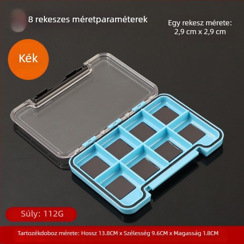 Kültéri horgász kellékek tároló doboza - vékony, vízálló, mikro-mágneses, többfunkciós szervező