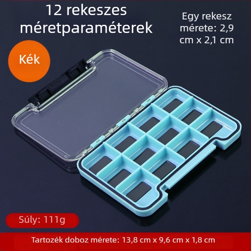 Kültéri horgász kellékek tároló doboza - vékony, vízálló, mikro-mágneses, többfunkciós szervező