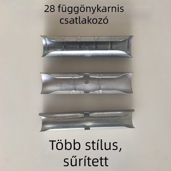 Hosszabbító csatlakozó római függönyrúdhoz, 11 cm, edzett összekötő rúd