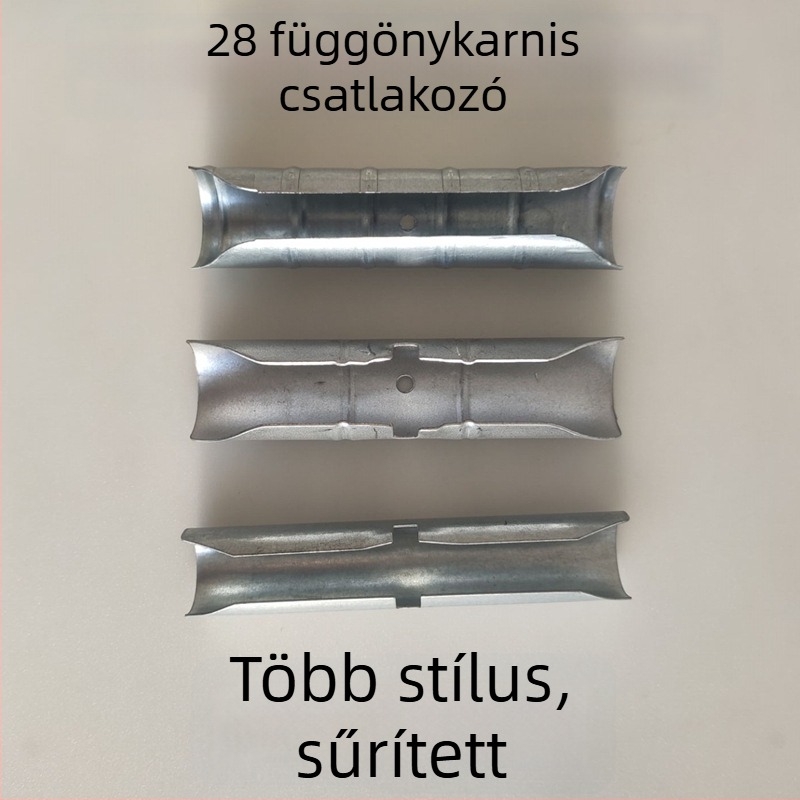 Hosszabbító csatlakozó római függönyrúdhoz, 11 cm, edzett összekötő rúd