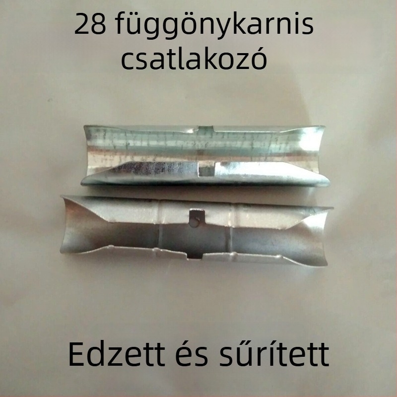 Hosszabbító csatlakozó római függönyrúdhoz, 11 cm, edzett összekötő rúd