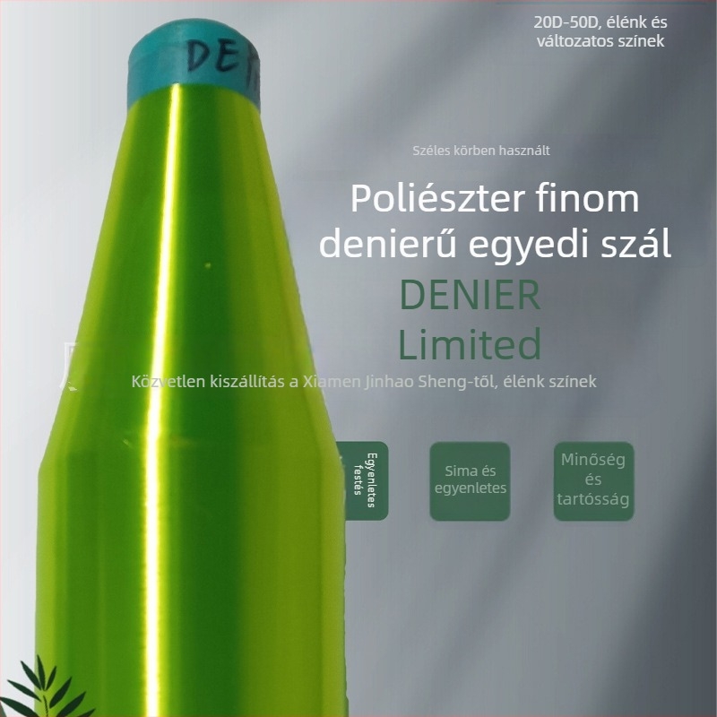 Poliészter monofil szál, finom denier 20D1F, élénk színek, szűrőhálóhoz, szűrőanyaghoz, szalaghoz és cipzárhoz