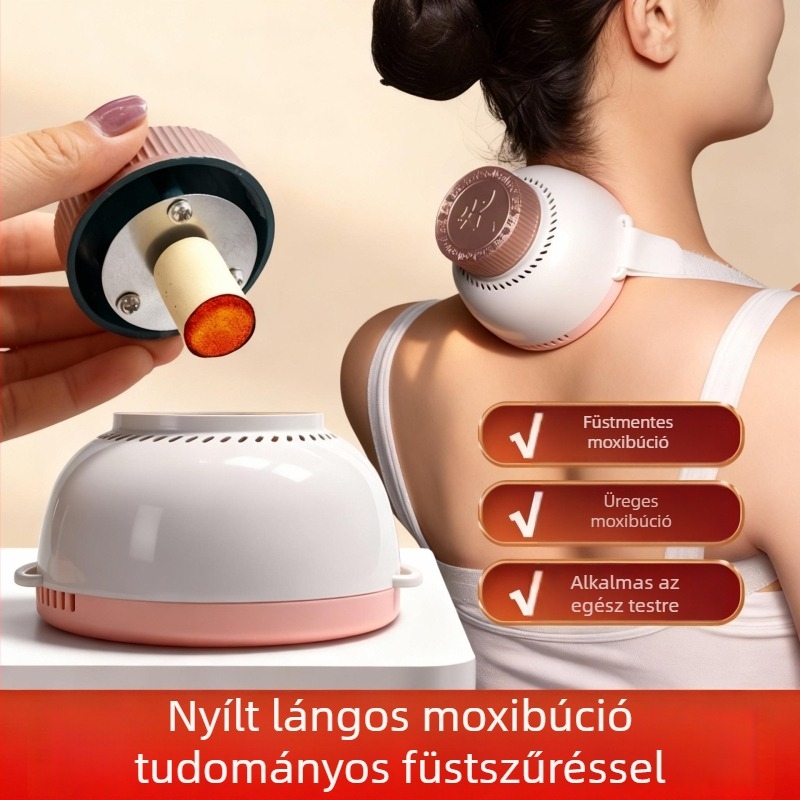 Hordozható moxibustion doboz – füstmentes, többfunkciós eszköz a teljes testre, függő moxibustion tartály
