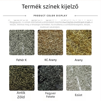 Nyaklánc- és karkötő- és fülbevaló hosszabbító láncok; állítható láncok; ékszer DIY kellékanyagok
