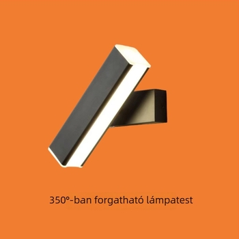 LED fali lámpa hálószoba és nappali számára, 350°-os forgás, kreatív dekoratív falikar