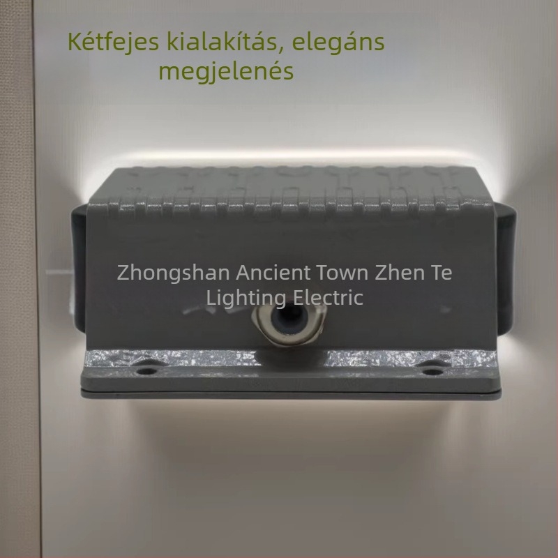 Hosszú LED-es kültéri duplafejes falikar, sarkokhoz, lépcsőkhöz és járdákhoz BD005