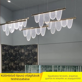 Üvegcsillár egyedi, nem szabványos, modern minimalista stílusban