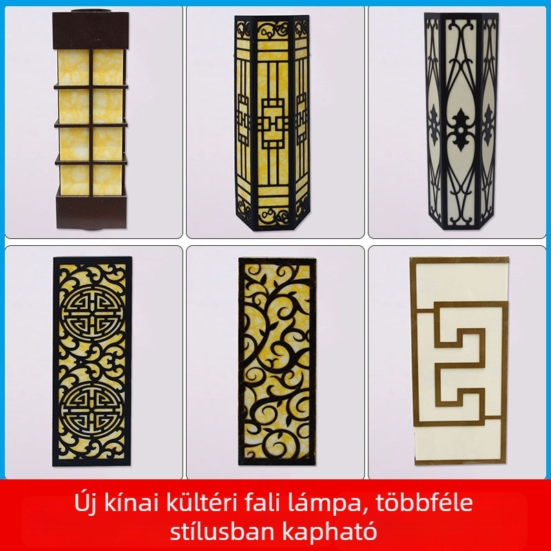 Kültéri falikar műmárvány hatású felülettel, vízálló külső világítás villa homlokzatára és tájépítéshez