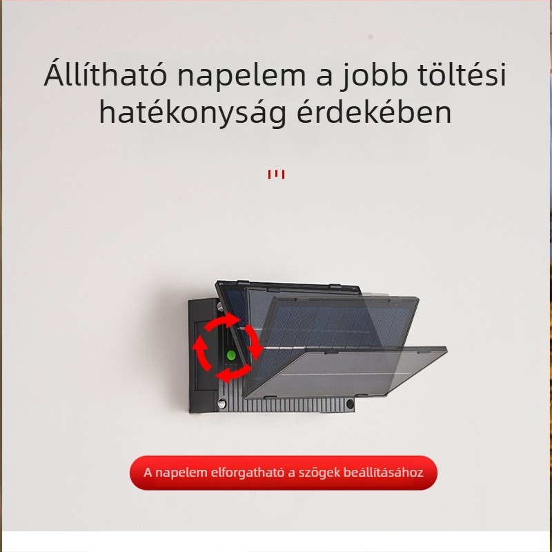 Kültéri napelemes falikar IP65, RGB színhőmérséklet állítható, felfelé és lefelé világítás, kerthez hangulat