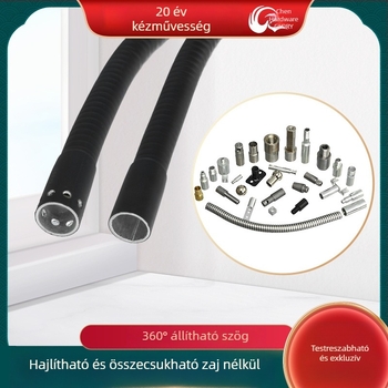 OEM Személyre szabott univerzális hajlékony cső görbült nyakkal, fekete fémcső moxibuzcióhoz