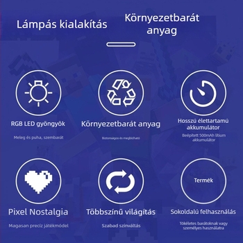 My World Lantern — Újratölthető LED lámpa távirányítóval és időzítővel, 16 szín, falra szerelhető hangulatvilágítás