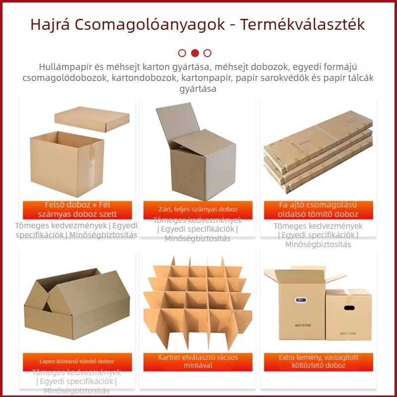 Öt rétegű extrán erős hullámkarton költöztető- és tároló doboz, nagy méret, 400×200×400 mm