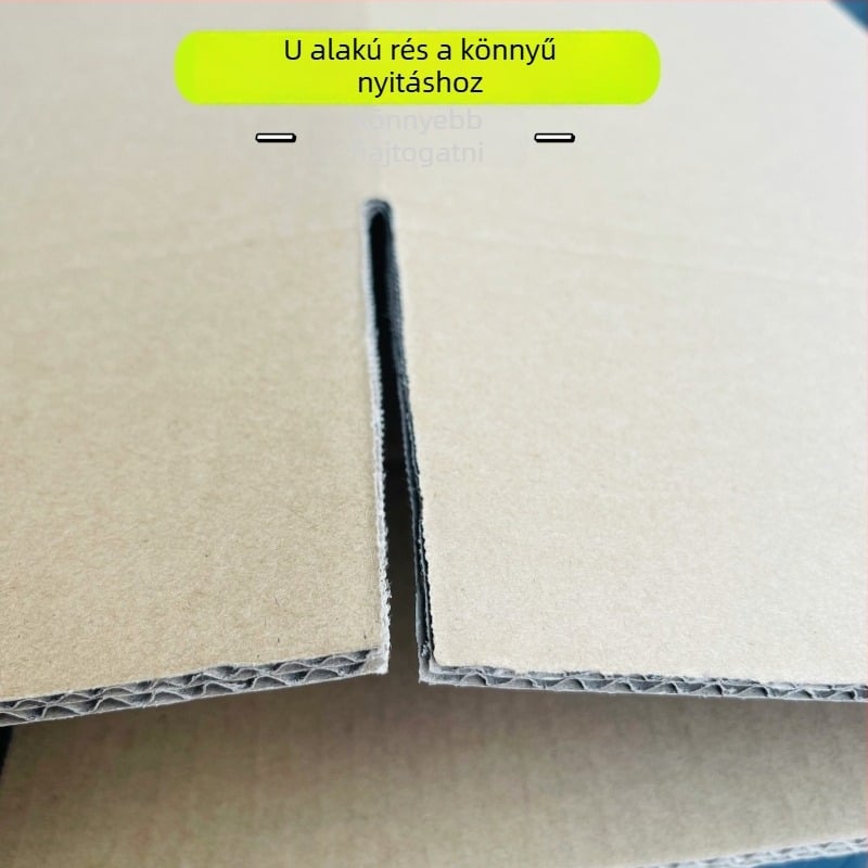 Öt rétegű extra-kemény költöztető doboz, hajtogatható kartonból, hullámkartonból, 35 cm × 35 cm × 35 cm, vastagság 6,5 mm