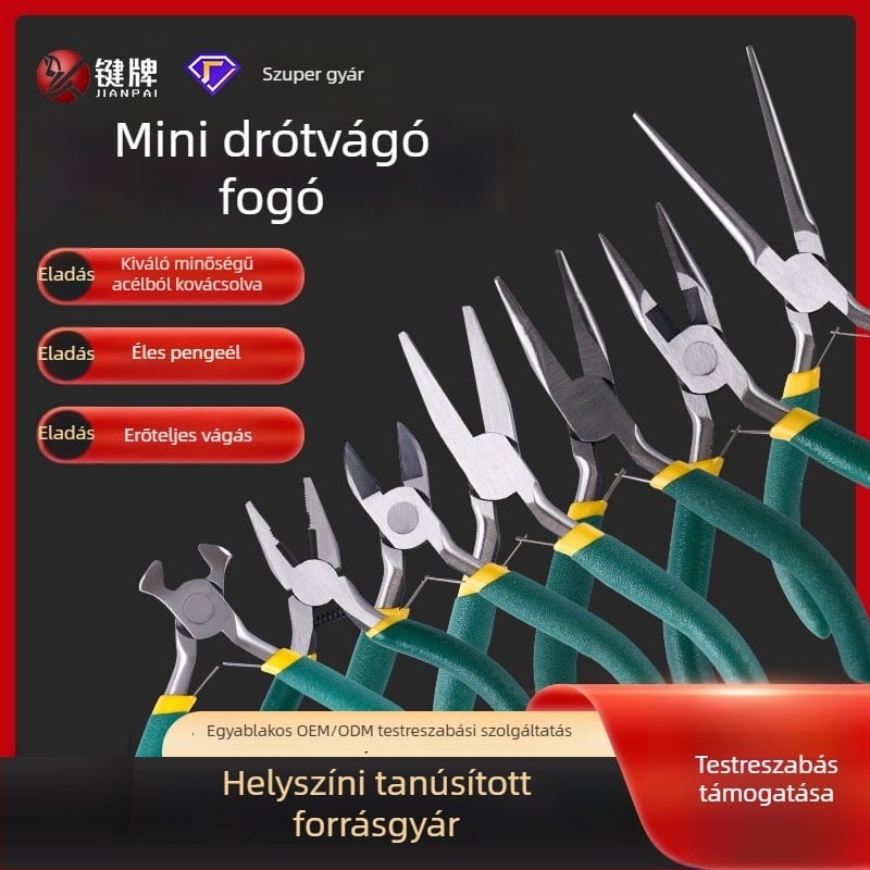 Kézzel készített DIY fogó, tinta színű tűorrú fogó, ékszerfogó, többfunkciós környező fogó, mini huzal-tekerő és gyöngyfűző eszközök
