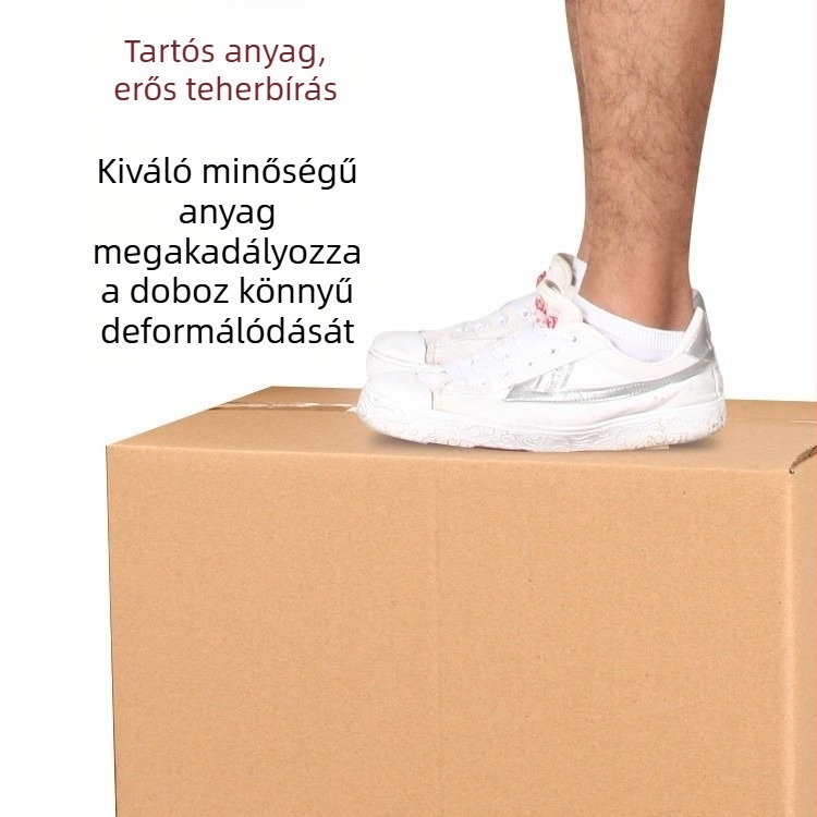 65 cm hosszú öt rétegű rendkívül kemény hullámkarton doboz csomagoláshoz és költöztetéshez