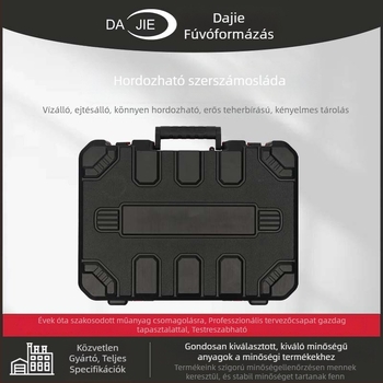 Nagy kapacitású hordozható műanyag szerszámtartó doboz otthoni és autós használatra