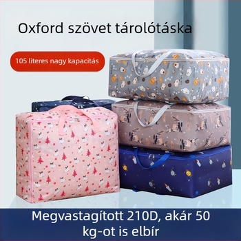 Ruhák és paplanok tároló táska, nagy kapacitású, megerősített, vízálló és nedvességálló, masszív költöztetési táska, testreszabható