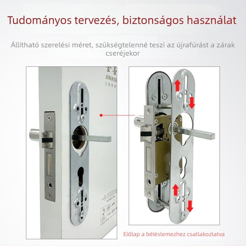 Jin Xiduo 170 mm zártest belső fa ajtókhoz, rozsdamentes acél, halk rugós mechanizmus