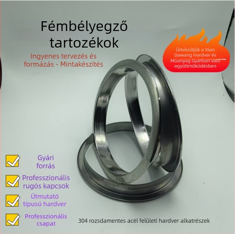 Rozsdamentes acélból készült hardver alkatrészek audio berendezésekhez és bútorokhoz